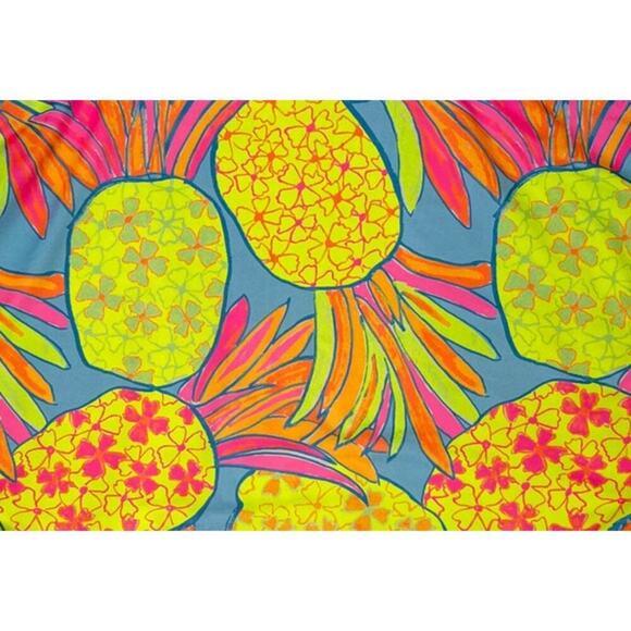 Chubbies One Piece Pineapple Neon Beach Miami 80s Vacation Low Back Sexy sz L - Picture 4 of 8